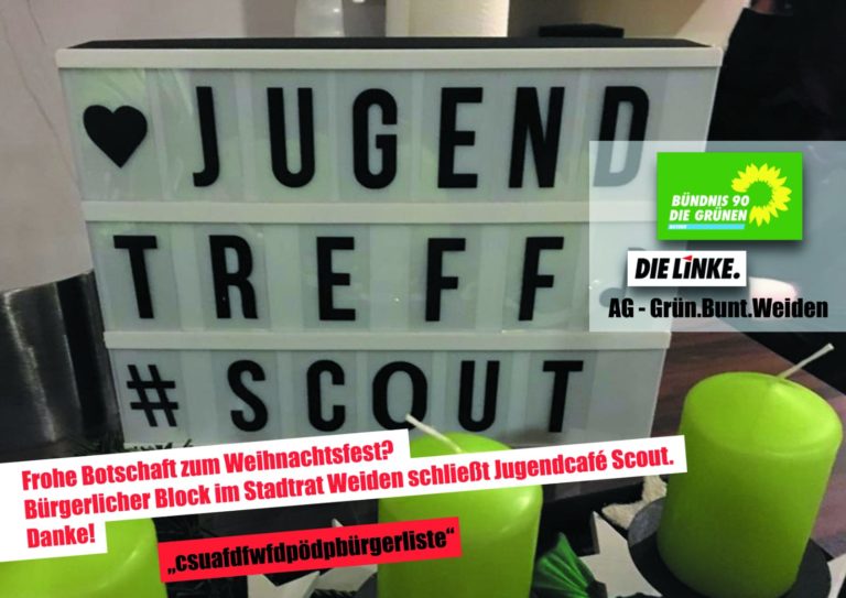 Bürgerliche im Stadtrat schließen Jugendcafé Scout